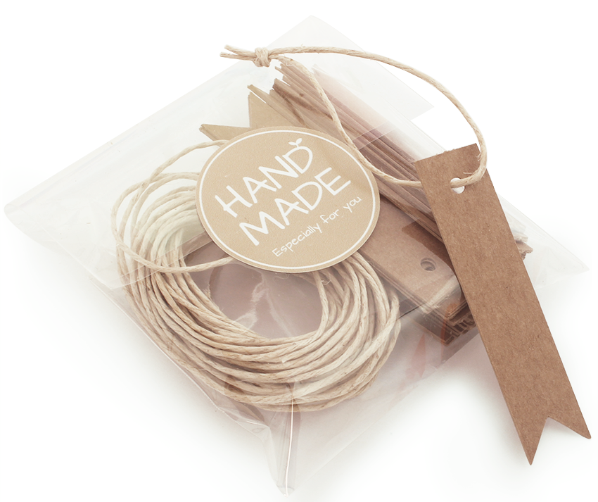 Etiquetas de carton banderin largo - Imagen 18