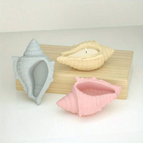 Molde caracola de mar recipiente para velas