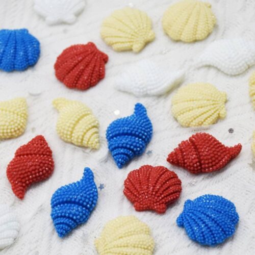 Molde 4 mini conchas marinas
